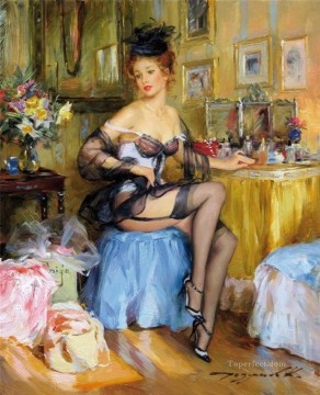 Beautiful Girl KR 044 Impressionist Oil Paintings